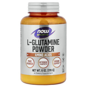 NOW Foods Esportes L-Glutamina em Pó 170 g (6 oz)