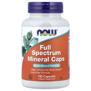 NOW Foods Cápsulas Minerais de Full Spectrum 120 Cápsulas