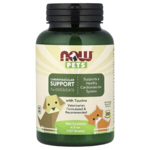 NOW Foods Pets Suporte Cardiovascular para Cães/Gatos 127 g (45 oz)