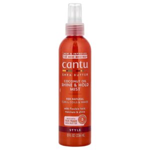 Cantu Manteiga de Karité Spray para Brilho e Fixação com Óleo de Coco 236 ml (8 fl oz)