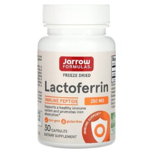 Jarrow Formulas Lactoferrina Liofilizada 250 mg 30 Cápsulas