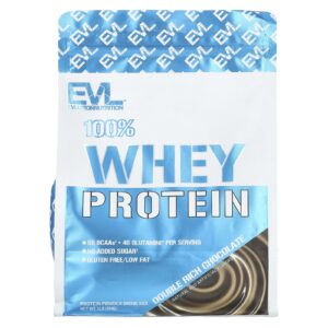 EVLution Nutrition 100% Proteína Whey Chocolate Duplamente Rico 454 g (1 lb)