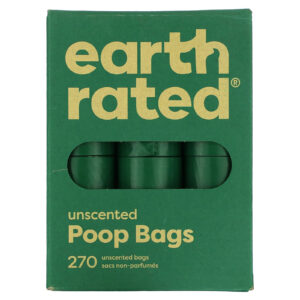Earth Rated Sacos de lixo para cães sem perfume 270 sacos