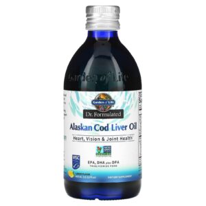 Garden of Life Dr. Formulado Óleo de Fígado de Bacalhau do Alasca Limão 400 ml (1352 fl oz)