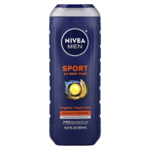 Nivea Homens Sabonete Líquido 3 em 1 Sport Tangerina + Pimenta 500 ml (169 fl oz)