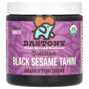 Dastony Tahine de Gergelim Preto Torrado Orgânico Ultrasuave 227 g (8 oz)