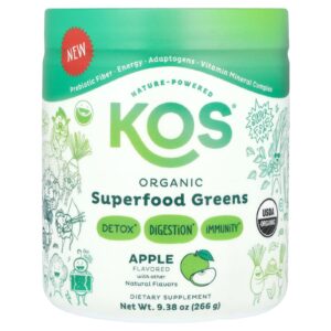 KOS Verduras de Superalimentos Orgânicos Maçã 266 g (938 oz)