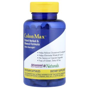 Advanced Naturals ColonMax™ Fórmula Mineral e Erva Potente 100 Cápsulas Veganas