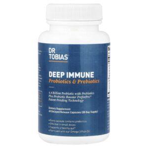 Dr. Tobias Deep Immune Probióticos e Prebióticos 60 Cápsulas de Liberação Retardada