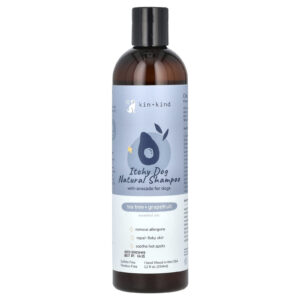 Kin+Kind Shampoo Natural de Itchy Dog com Abacate Para Cães Melaleuca + Toranja 354 ml (12 fl oz)