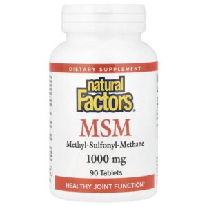 Natural Factors MSM 1.000 mg 90 Comprimidos