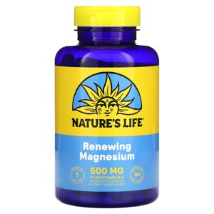 Natures Life Magnésio Renovador 500 mg 180 VegCaps