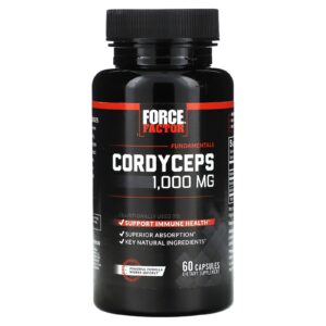 Force Factor Fundamentals Cordyceps 60 Cápsulas