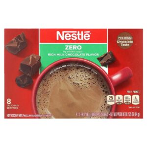Nestle Hot Cocoa Mix Mistura de Chocolate Quente Chocolate de Leite Intenso 8 Envelopes 8 g (028 oz) Cada