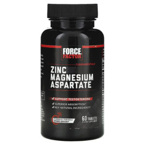Force Factor Zinco e Aspartato de Magnésio 60 Comprimidos