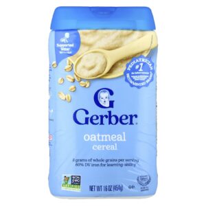 Gerber Aveia Cereal de Grão Único Primeiros Alimentos 454 g (16 oz)