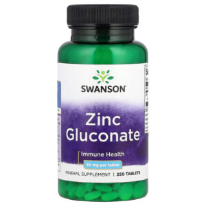 Swanson Gluconato de Zinco 30 mg 250 Comprimidos