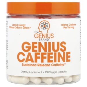 The Genius Brand Cafeína Genius 100 mg 100 Cápsulas Vegetais