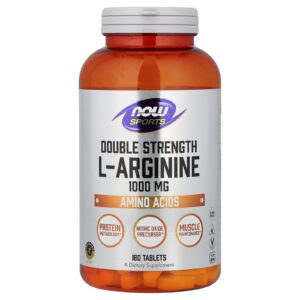 NOW Foods Sports L-Arginina 1.000 mg 180 Comprimidos