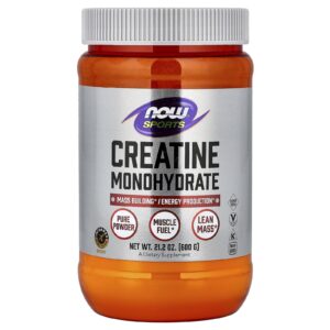 NOW Foods Esportes Creatina Mono-hidratada 600 g (212 oz)