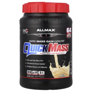 ALLMAX QuickMass® Catalisador de Ganho de Massa Rápida Baunilha 159 kg (35 lb)