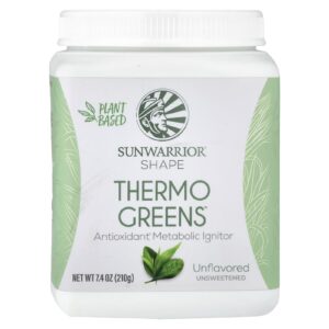 Sunwarrior Shape Thermo Greens™ Sem Sabor 210 g (74 oz)