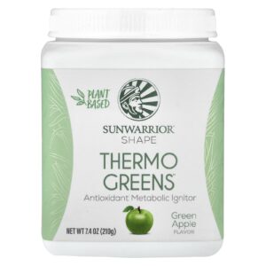 Sunwarrior Shape Thermo Greens™ Maçã Verde 210 g (74 oz)