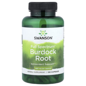 Swanson Raiz de Bardana Full Spectrum® 100 Cápsulas (460 mg por Cápsula)