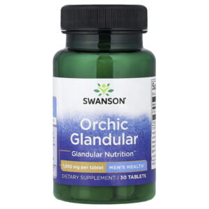 Swanson Orchic Glandular Saúde Masculina 1.000 mg 30 Comprimidos