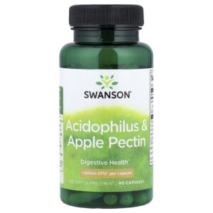 Swanson Acidophilus e Pectina de Maçã 90 Cápsulas