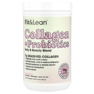 Fit & Lean Colágeno + Probióticos Sem Sabor 3582 g (1264 oz)