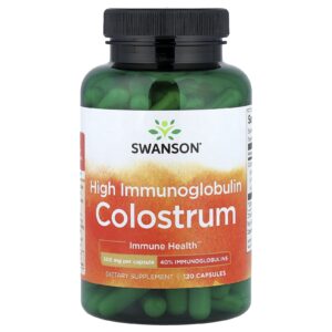 Swanson Colostro com Alto Teor de Imunoglobulina 120 Cápsulas (500 mg por Cápsula)
