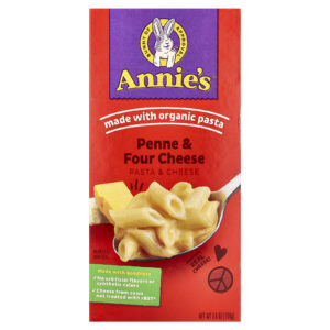Annies Homegrown Macarrão e Queijo Penne e Quatro Queijos 156 g (55 oz)