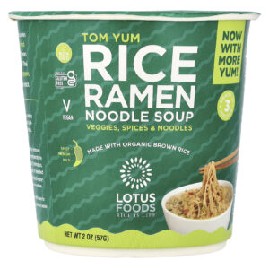 Lotus Foods Tom Yum Sopa de Macarrão Ramen de Arroz 57 g (2 oz)