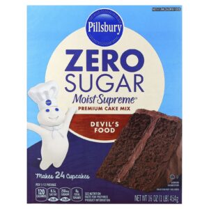 Pillsbury Zero Açúcar Mistura para Bolo Premium Moist Supreme® Demons Food 454 g (16 oz)