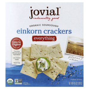 Jovial Biscoitos de Einkorn Orgânicos Tudo 45 oz (128 g)