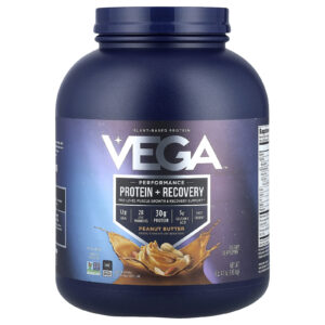 Vega Sport Proteína Premium à Base de Plantas Manteiga de Amendoim 193 kg (4 lb 41 oz)