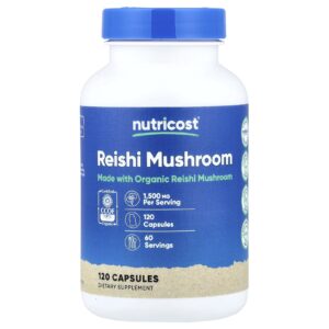 Nutricost Cogumelo Reishi 120 Cápsulas (750 mg por Cápsula)