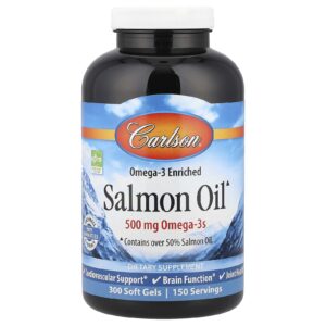 Carlson Óleo de Salmão 300 Cápsulas Softgel