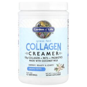 Garden of Life Creme de Colágeno de Gado Criado no Pasto Baunilha Cremosa 330 g (1164 oz)