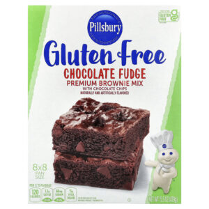 Pillsbury Mistura de Brownie Premium com Fudge de Chocolate com Gotas de Chocolate Sem Glúten 439 g (155 oz)