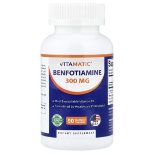 Vitamatic Benfotiamina 300 mg 90 Cápsulas Vegetais