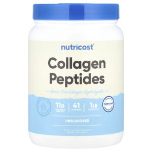 Nutricost Peptídeos de Colágeno Sem Sabor 454 g (162 oz)