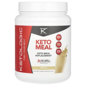 KetoLogic KetoMeal Substituto de Refeição Baunilha 816 g (18 lb)