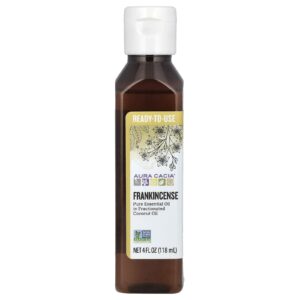 Aura Cacia Óleo Essencial Puro em Óleo de Coco Fracionado Olíbano 118 ml (4 fl oz)