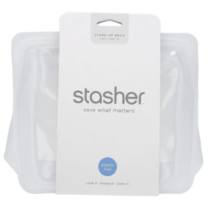 Stasher Standard Up Mega Saco de Armazenamento de Silicone Transparente 307 L (104 fl oz)