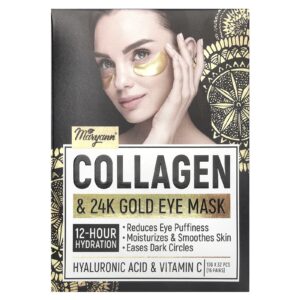 MaryAnn Organics Máscara para a Área dos Olhos Colágeno e Ouro 24K 16 Pares