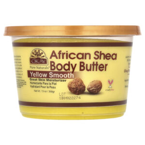 Okay Pure Naturals Manteiga Corporal de Karité Africana Amarela Suave 368 g (13 oz)