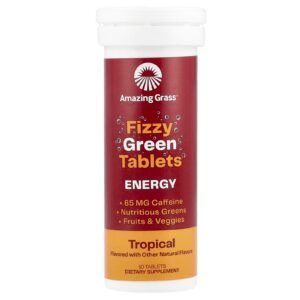 Amazing Grass Comprimidos Verdes Efervescentes Energy Tropical 10 Comprimidos