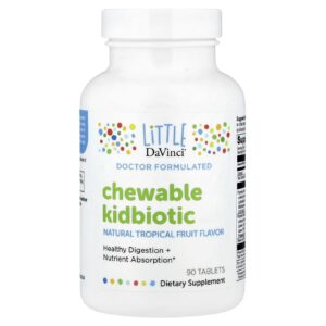 Little DaVinci Kidbiotic Mastigável Frutas Tropicais Naturais 90 Comprimidos